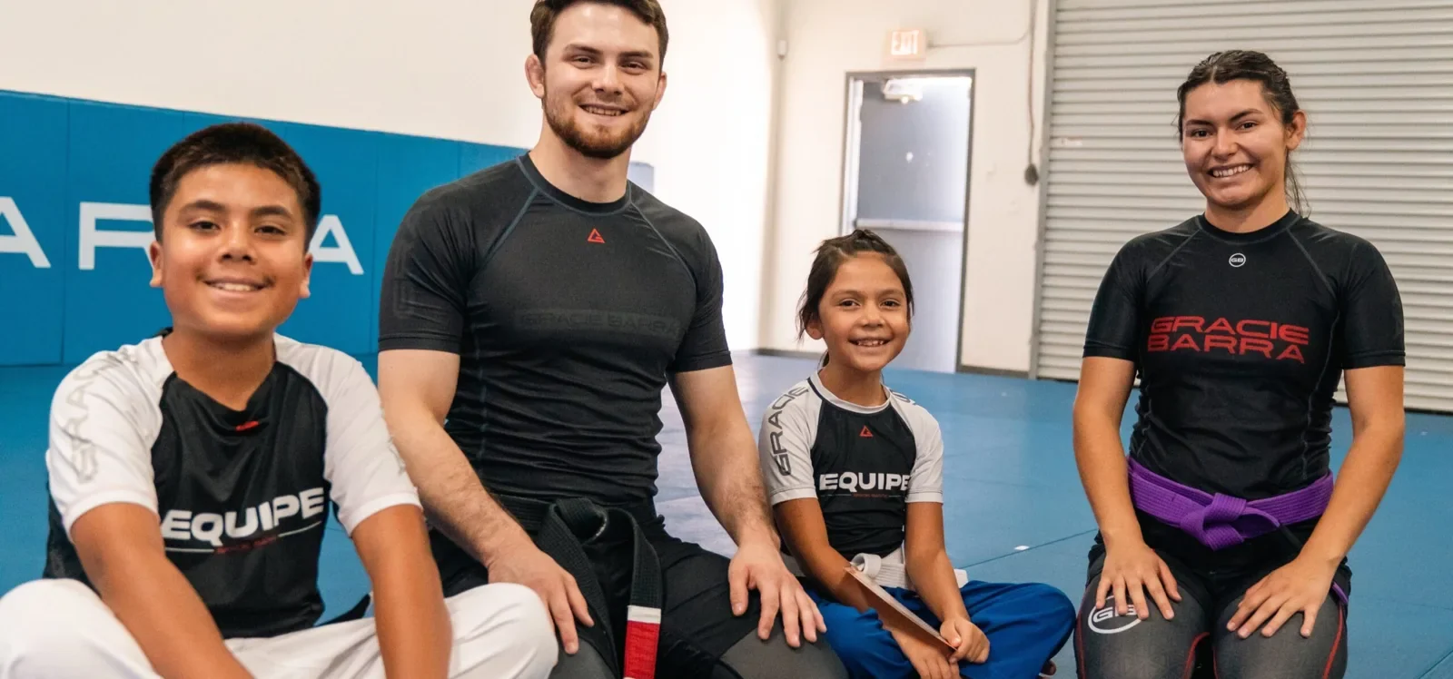 Kids and coaches at Gracie Barra Upland